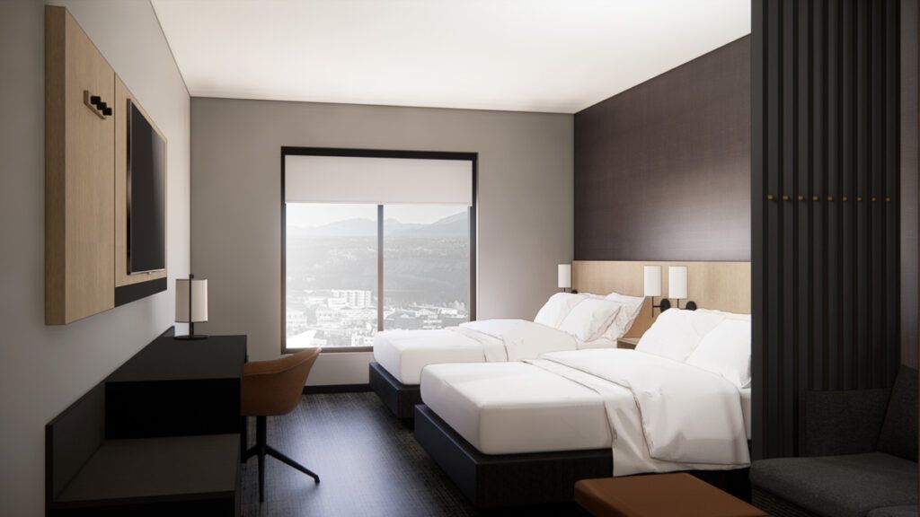 Hyatt Renders (8 of 9) Interior of Hyatt Place. Designed by LOLA Architecture